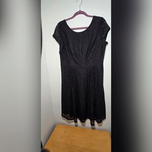 Chic Black Lace Mini Dress